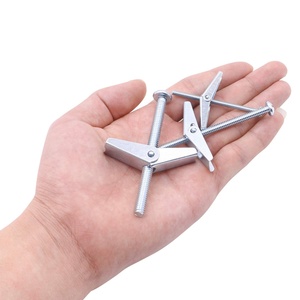 Kit de anclajes y tornillos para paneles de yeso de acero inoxidable de alta resistencia, pernos de palanca de pared huecos con sistema de medición métrica de tuerca de mariposa - Product Image 1