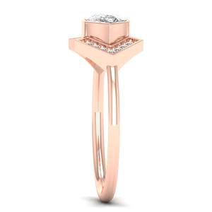 Anillos de Compromiso Minimalistas REYES de Oro Sólido de 14K con Corte de Pera y Moissanita de 0.82 Quilates para Mujer, Certificados por GRA, Joyería Fina - Product Image 3