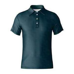 Men's Golf Polo Shirt Polyester Spandex Lightweight Quick Dry Breathable Performance OEM Custom Logo Vietnam Factory - Product Image 1