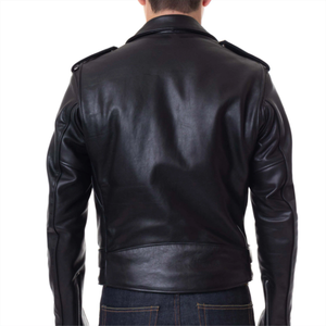 Chaquetas de cuero a la moda para hombre, diseño personalizado, estilo Bomber & Moto, prendas de vestir exteriores de invierno, suministro de cuero auténtico de fábrica OEM ODM - Product Image 2
