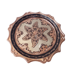 Plateau de service en cuivre de qualité créative pour le thé et le café, pour la maison, l'hôtel et la restauration, plateau de service alimentaire décoratif en cuivre - Product Image 6