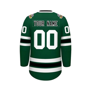 เสื้อเจอร์ซีย์ฮ็อกกี้น้ำแข็งออกแบบได้ตามต้องการชุดกีฬาที่ไม่เหมือนใครพร้อมชื่อสโมสรและทีม - Product Image 5