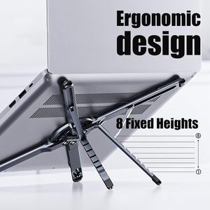 Support de trépied magnétique 3 en 1, support de téléphone portable portable, pliable, réglable en hauteur sur <span class=keywords><strong>8</strong></span> niveaux, support pour ordinateur portable pour bureau - Product Image 4