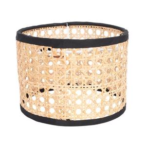 Abat-jour rond en rotin antique personnalisé OEM PineCraft International, design personnalisé, couleur de haute qualité, fabriqué en Inde - Product Image 1