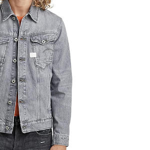 Chaqueta vaquera con estilo para hombre, ropa informal OEM, venta al por mayor, chaqueta vaquera de algodón de alta calidad para hombre, chaqueta vaquera personalizada para hombre - Product Image 3