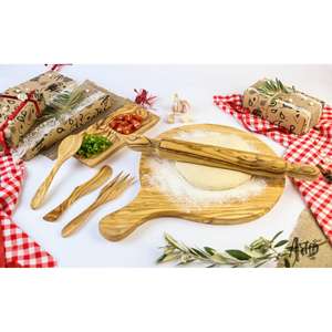 Utensilios de Cocina de Madera Ecológicos de Lujo ArtisRaw, Herramientas Premium con Diseño Rústico Hechas en TN, Juego de 1 Pieza, Regalo para el Día de la Madre - Product Image 1