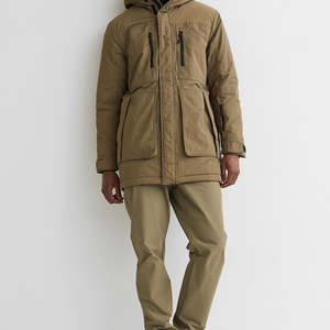 Chaqueta acolchada de burbujas de diseño clásico para hombre, abrigo de invierno grueso a prueba de viento con capucha para exteriores, fabricante de etiquetas personalizadas - Product Image 3