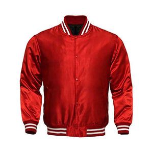 Chaquetas de satén personalizadas para hombre Chaqueta de equipo deportivo de satén de béisbol Tasa de venta total 2025 Chaqueta de satén - Product Image 3
