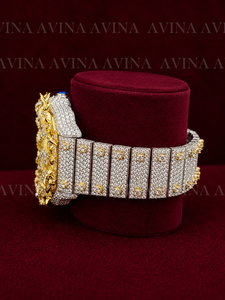 Reloj de Lujo con Diamantes Moissanite para Hombre, Estilo Hip Hop, Totalmente Cubierto de Diamantes, Automático, Cuadrado, con Brazalete de Acero Inoxidable en Oro y Plata - Product Image 2