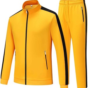 Conjunto Deportivo de Dos Piezas para Hombre, Talla Grande, Ecológico, Informal, para Gimnasio y Fitness, Transpirable, de Secado Rápido, Poliéster y Algodón, Color Sólido - Product Image 1