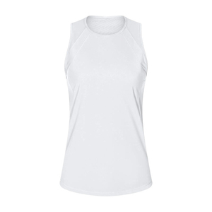 Gran oferta, camisetas sin mangas de alta calidad para mujer, camisetas sin mangas transpirables de secado rápido con cuello redondo para mujer con colores personalizados - Product Image 4