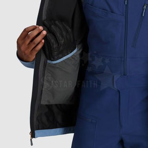 Chaqueta de Esquí con Capucha de Alta Demanda, Tejido Transpirable, Cálida y Cómoda, Chaqueta para la Nieve con Logotipo Frontal, Ropa para Actividades al Aire Libre, Unisex - Product Image 4