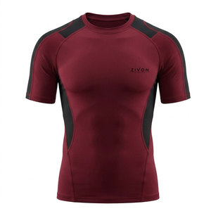 บริการ OEM เสื้อยืดผู้ชายทรงสลิมฟิตคุณภาพสูง ผลิตตามสั่ง เป็นมิตรกับสิ่งแวดล้อม ระบายอากาศได้ดี ขายดีที่สุด - Product Image 1