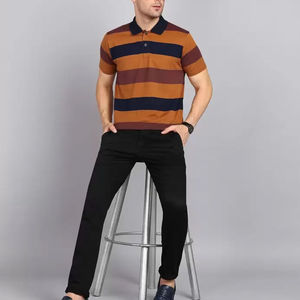 Logo personnalisé pour hommes à manches courtes pour polos respirant anti-boulochage vêtements d'été meilleur vendeur chemise en toile de couleur unie - Product Image 5