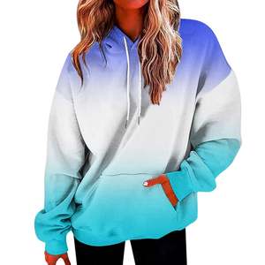 Sweat-shirts à capuche pour femmes en gros, poids lourd, 100% coton, streetwear personnalisé, sweat-shirts pour femmes - Product Image 5
