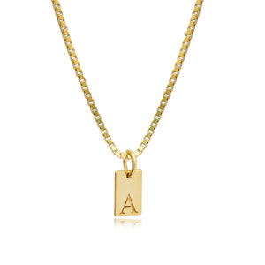 Lettre Plain Charm 925 Collier En Argent Sterling Pendentif Turc Fait À La Main En Gros 925 Bijoux En Argent Sterling - Product Image 3