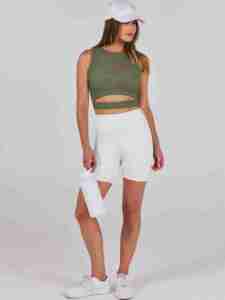 Women's Clothing Summer 2025 <b>Crop</b> <b>Top</b> Femme High Quality Knitted <b>Tops</b> for Women Custom Logo Ribbed Tank <b>Top</b> - Product Image 6