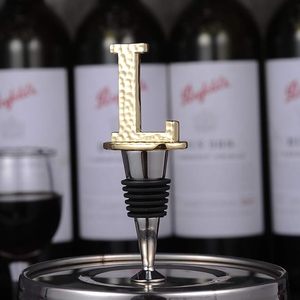 Gold Letter L Prosecco <b>Wine</b> Bottle Stopper Reusable Leak-Proof Accessory With Keep-Fresh Standard Gift for <b>Wine</b> Lovers - Product Image 1