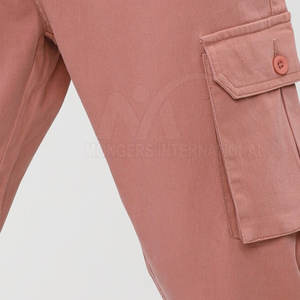 Pantalones cargo informales para hombre al por mayor cintura alta botón cierre de mosca ligero 100% algodón secado rápido invierno ropa deportiva recta - Product Image 6