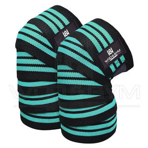 Hot Selling High Quality Custom Made Design Weightlifting And Powerlifting Gym Fitness Latest Arrival <b>Knee</b> Wraps For Sale - Product Image 3