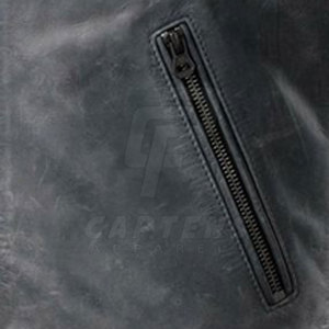 Nouveauté Veste de moto à fermeture éclair complète pour hommes Veste de moto à coupe ajustée pour hommes de marque privée - Product Image 5