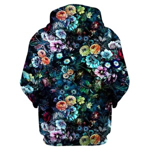 Sweat à capuche personnalisé sublimé, coupe régulière, uni, avec découpe, pour homme, taille plus, vêtements d'hiver - Product Image 2