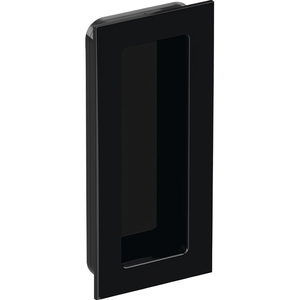 HEWI 544.54.120 <b>Deep</b> Black Glossy Rectangular Polyamide 90 Sliding Door Handle for Wooden Doors 120mm Length Screen Room Divider - Product Image 3