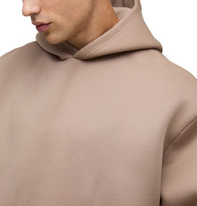 Sudadera con Capucha de Felpa Francesa Digital Ecológica de Algodón y Elastano Marrón Sólido de Diseño Nuevo Personalizado al por Mayor de la Mejor Calidad para Invierno - Product Image 5