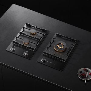 Cuisinière à gaz liquéfié encastrable de luxe, quatre brûleurs, flamme puissante, surface en verre trempé, pour usage domestique - Product Image 3