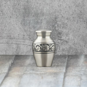 Urnas de latón grabadas para cenizas de humanos, recuerdo de alta calidad, cremación mate de Falah Internacional, nuevo diseño - Product Image 2