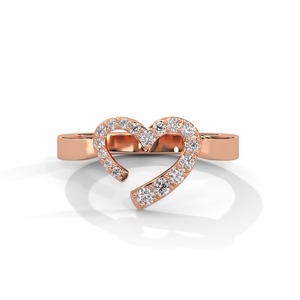 แหวนเพชรโมอิสสีโรสโกลด์18K สุดหรูเครื่องประดับสำหรับงานแต่งงานแบบยั่งยืนระดับพรีเมียมพร้อมใบรับรองการทำจากห้องปฏิบัติการสำหรับงานเลี้ยง - Product Image 1