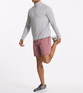 Short en nylon respirant décontracté pour homme, patchwork de couleur unie, pour le sport et le streetwear, personnalisé et écologique - Product Image 4