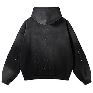 2025 New 340g 100% Cotton Inkjet Sweater <b>Hoodie</b> Solid Color High Quality Winter <b>American</b> Retro Sweatshirt Daily Casual Wear - Product Image 3