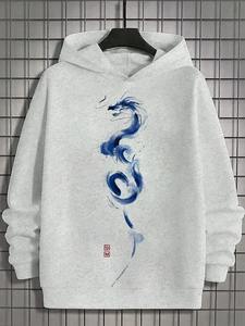 เสื้อสเวตเชิ้ตลำลองแฟชั่นฤดูใบไม้ร่วงสำหรับผู้ชายและผู้หญิง พิมพ์ลาย 3 มิติ ทรงโอเวอร์ไซส์ เสื้อฮู้ดกันน้ำ ระบายอากาศได้ดี ผ้าฟลีซถัก ชุดวอร์ม - Product Image 5