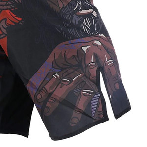 Los mejores pantalones cortos MMA de tela para hombre, transpirables y cómodos, ropa de entrenamiento de tarifa al por mayor, Material suave y duradero, patrón sólido, superventas - Product Image 5