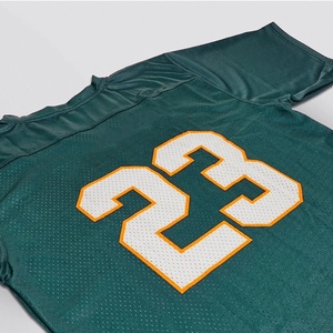 Camiseta de fútbol americano bordada personalizada de alta calidad, camiseta de fútbol con estampado verde completo, camiseta de fútbol al por mayor, ropa de fútbol americano - Product Image 2
