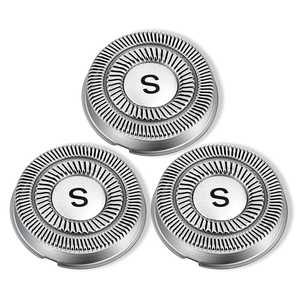 3 Cuchillas de Repuesto para Afeitadora Eléctrica Rotativa, Resistentes al Agua IPX7, para Rostro con Recortador Desplegable - Product Image 3