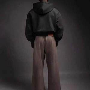 Haute qualité personnalisé blanc français éponge sweat à capuche pour hommes Streetwear surdimensionné goutte épaule sweats à capuche pour l'usine - Product Image 5