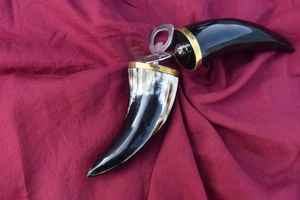 Abrebotellas de cuerno de acero inoxidable con mango de cuerno abridor de botellas abridor de cerveza de cuerno para Bar y fiesta de HUMAYUN WORLD CRAFTS - Product Image 2