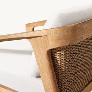 Nhà Máy Tùy Chỉnh Đồ Nội Thất Ngoài Trời Gỗ Tếch Sofa Đặt Phòng Chờ Ghế Cho Khách Sạn Khu Nghỉ Mát - Product Image 5