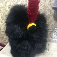 Casque Shako Napoléonien Français en Laine, Bicorne Solide, Casquette de Garde de la Garde du Corps, Autres Grades, Chapeau en Fourrure de Renard