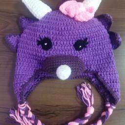 Gorro de Dinosaurio de Ganchillo Personalizable con Cola y Capucha, Accesorio con Banda de Algodón para Bebés y Adultos, Uso Diario Informal - Product Image 5