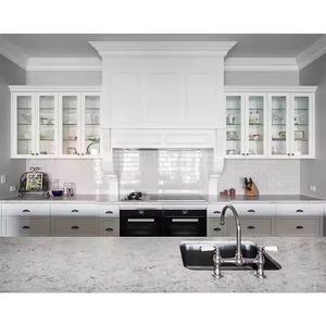 Juego de armario de cocina de madera maciza estilo coctelera gris de alta calidad hecho en fábrica en Vietnam listo para ensamblar DISEÑO DE EE. UU. - Product Image 1