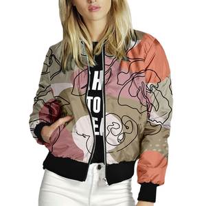 แจ็คเก็ตบอมเบอร์ผู้หญิงคุณภาพสูงสั่งทำพิเศษ ผ้าระบายอากาศได้ดี บุด้วยใยฝ้าย ราคาขายส่ง สินค้าขายดีอันดับต้นๆ - Product Image 3