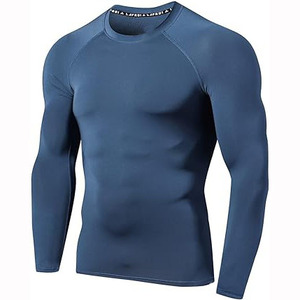 OEM impreso de compresión de manga larga MMA Jiu Jitsu Rashguard logotipo personalizado BJJ camisa para hombres al por mayor en blanco personalizable Rashguard - Product Image 1