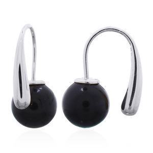 Impresionantes Pendientes Colgantes de Perlas Negras de Lujo para Minoristas - Product Image 2