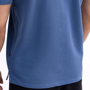 Personnalisable 100% respirant anti-rétrécissement anti-rides écologique imprimé bleu été décontracté éponge piqué coton chemise pour hommes - Product Image 6