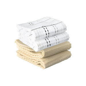 Élégant design géométrique brodé, idéal pour le golf, la cuisine, les fêtes, les mariages, 100% coton biologique, sans peluches, lavable en machine, tailles personnalisables - Product Image 4