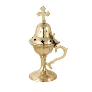 เครื่องหอมทองเหลืองชุบทองพร้อมด้ามไม้ - Product Image 4