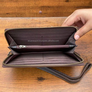 Portefeuille en cuir usiné à la main pour femmes Buck Stitch Western Floral portefeuille en cuir sculpté à la main en peau de vache Boho portefeuille à bracelet - Product Image 6